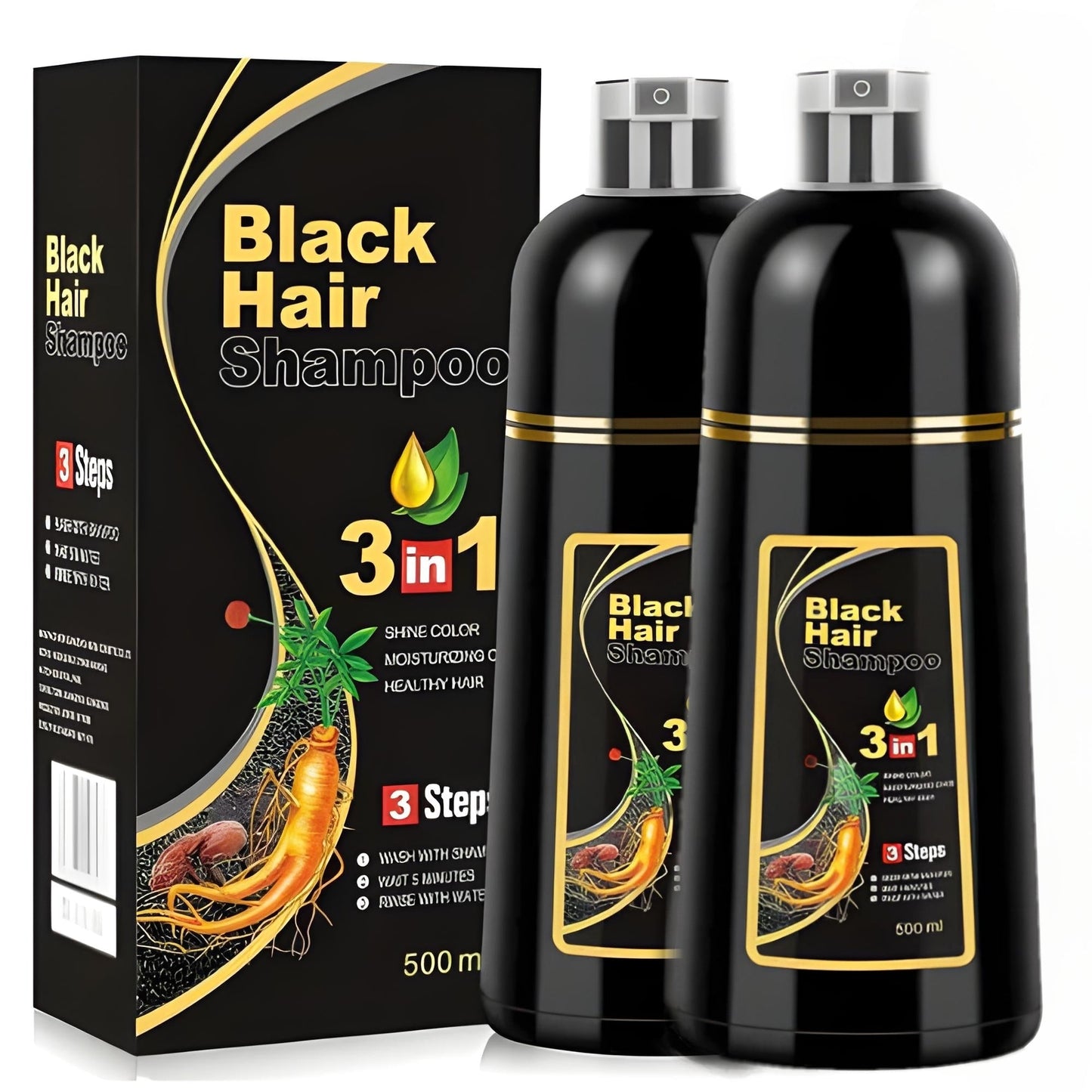 Champú Mágico para Cabello Negro